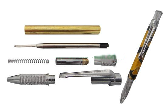 Annular Twist Industrial Series Twist Pen Kit – Chrome (Shop Series)