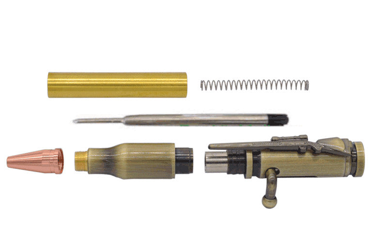 US Army Service Emblem On Old Glory Pen Kit & Blank Bundlev