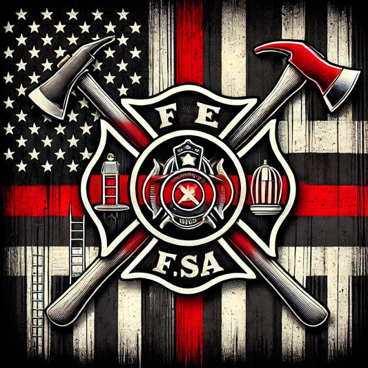 Original Digital Artwork Pen Blank Honoring Firefighters Bolt Action, EDC Soldier Click Sierra™