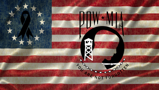 POW-MIA Tribute Resin Cast Pen Blank