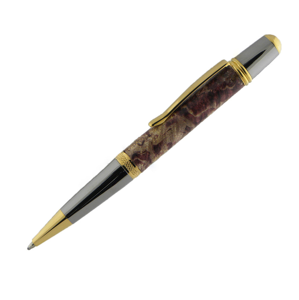 Classic Ballpoint Twist Pen Kit - Gold-Black Titanium