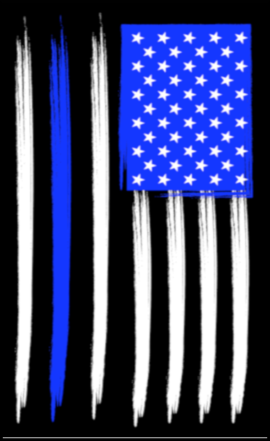 Thin Blue Line Pen Blank Combo – Police Flag Resin Cast for Bolt Action Kit