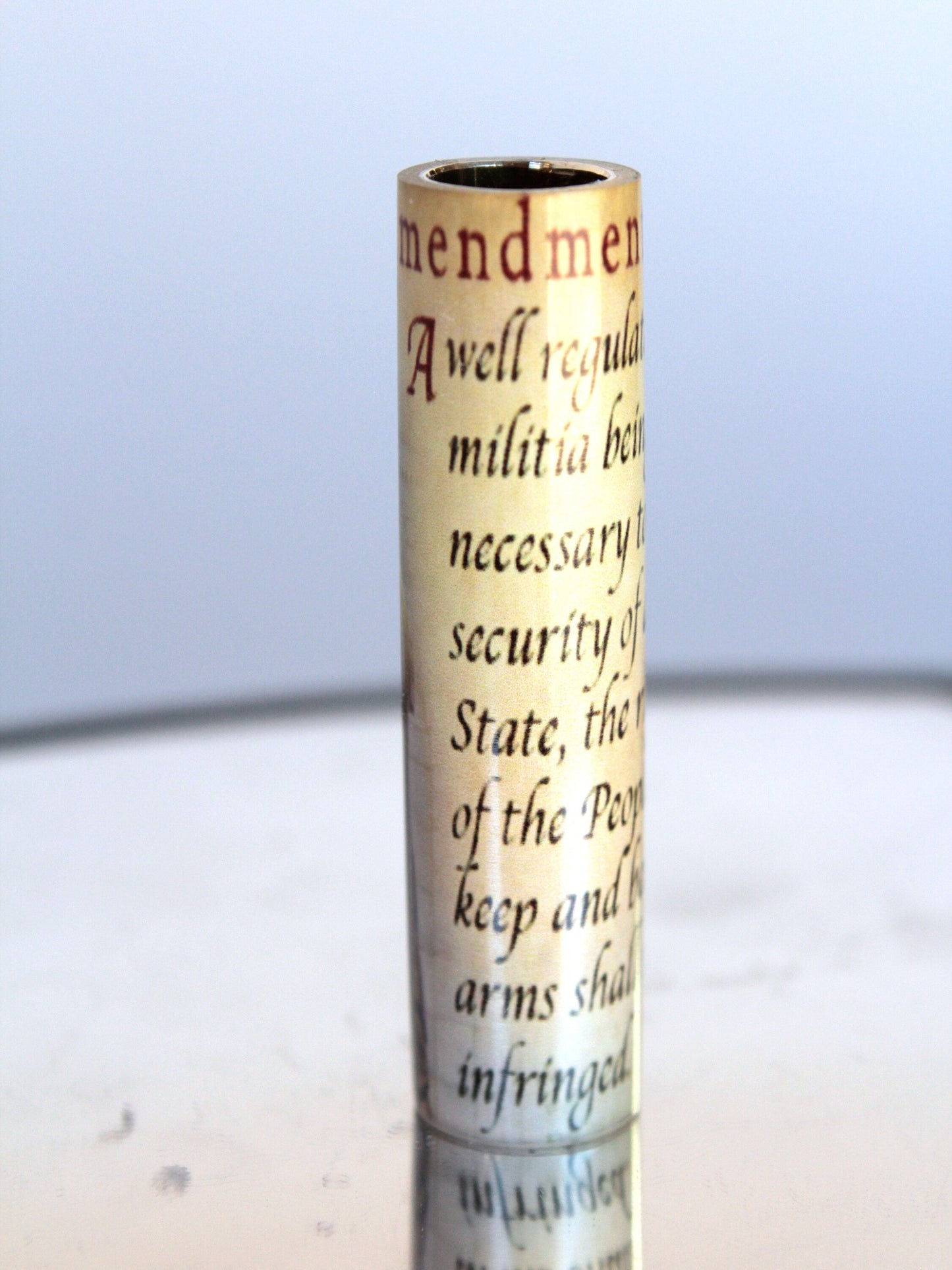 Pen Blank 2nd Amendment Cast Tube In with Thomas Jefferson Pen Kit Bundle
