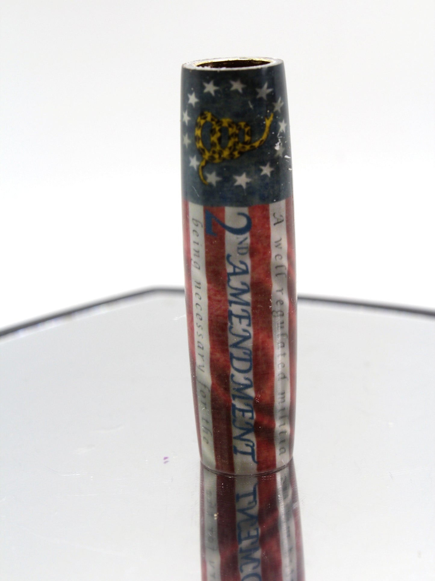 Betsy Ross Grunge Flag Gadsden Snake - 2nd Amendment Text Cast Tube In for Bolt Action Pen Kit Bundle