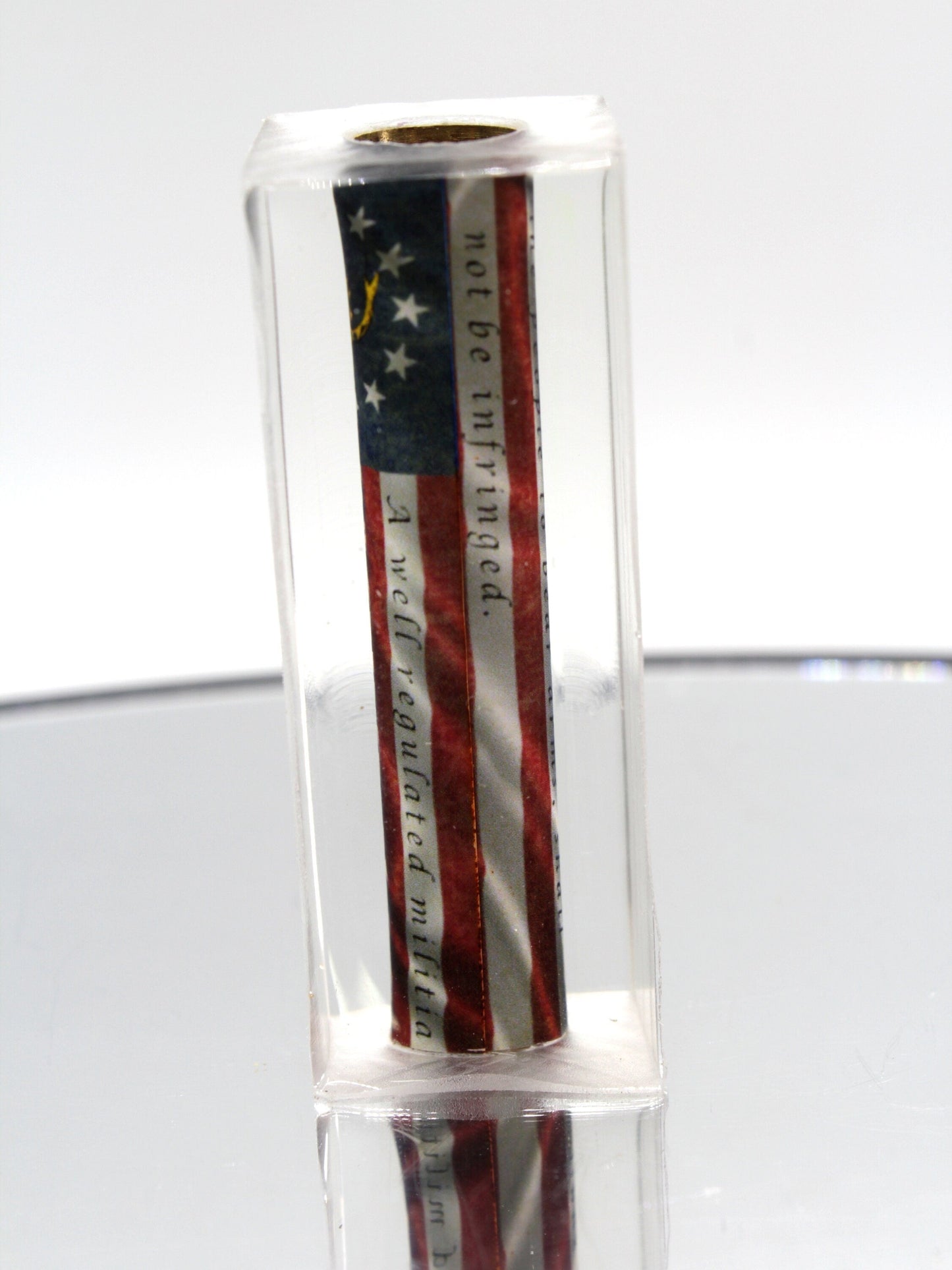 Betsy Ross Grunge Flag Gadsden Snake - 2nd Amendment Text Cast Tube In for Bolt Action Pen Kit Bundle