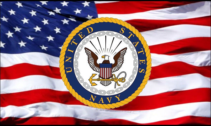 US Navy Seal on Old Glory Sierra Style Blank - Licensed