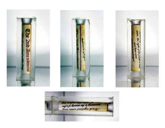 Pen Blank 2nd Amendment Parchment Cast Tube-On Bolt Action