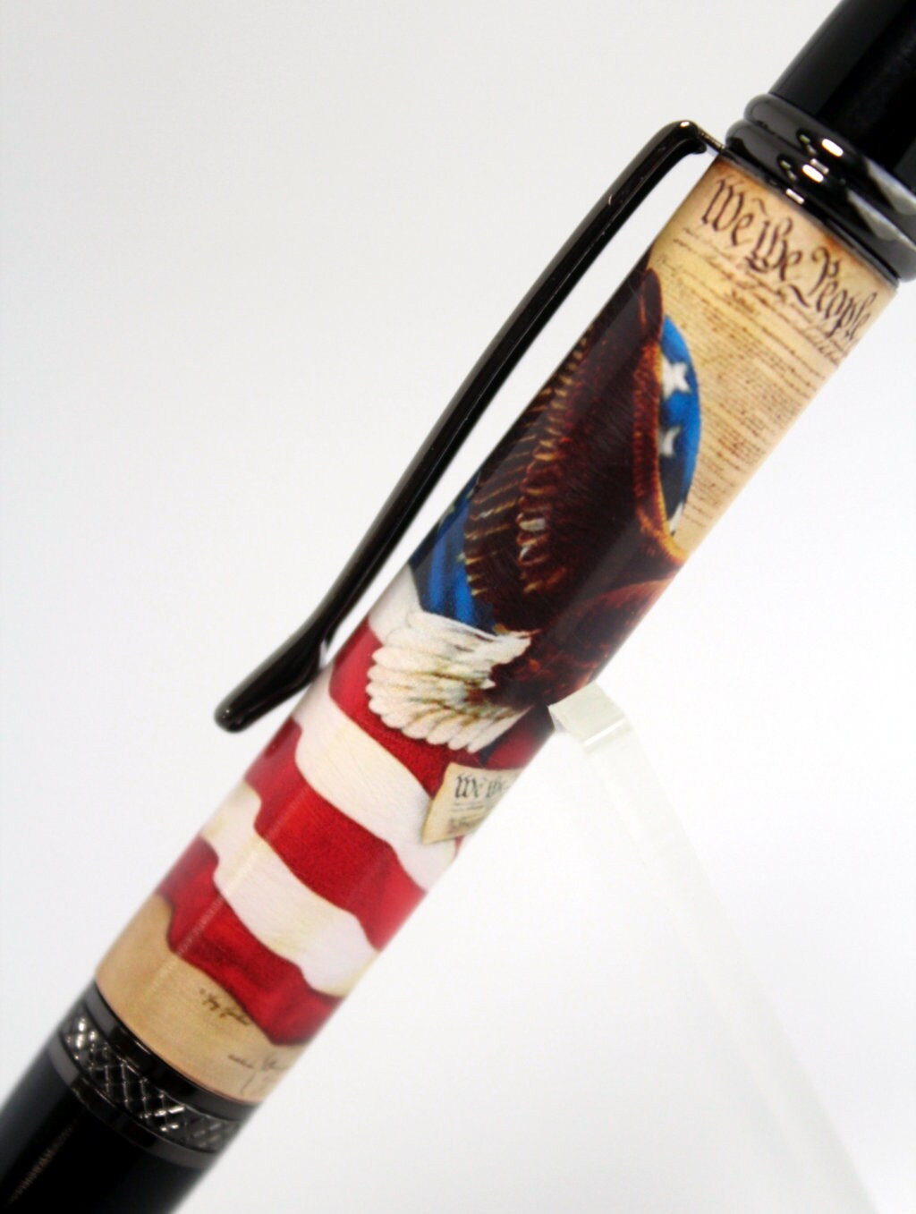 American Flag - Constitution - We The People Resin Cast Pen Blank