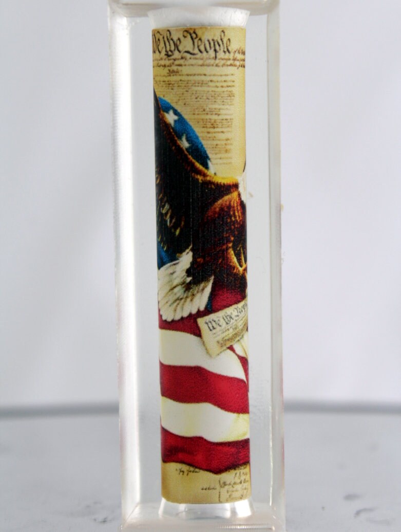 American Flag - Constitution - We The People Resin Cast Pen Blank
