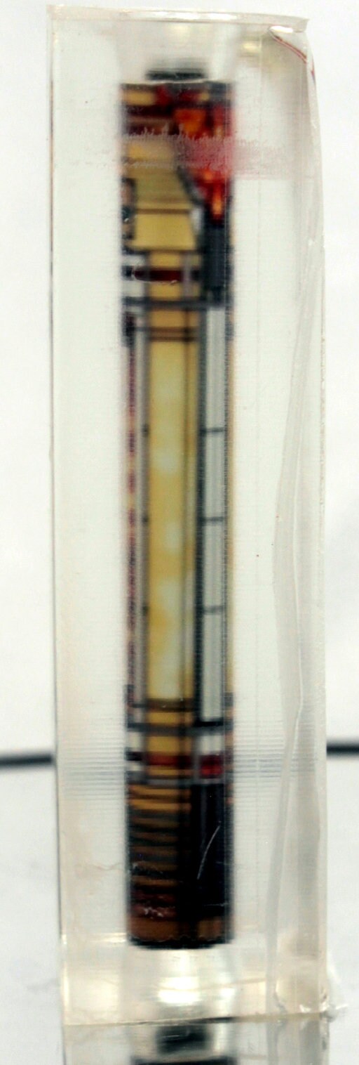 Frank Lloyd Wright Inspired Resin Cast Pen Blank Prairie Themed for the Editor aka Tiny Giant Pen Kit