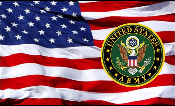 Pen Blank US Army Service  Emblem on Old Glory Cast Blank - Licensed