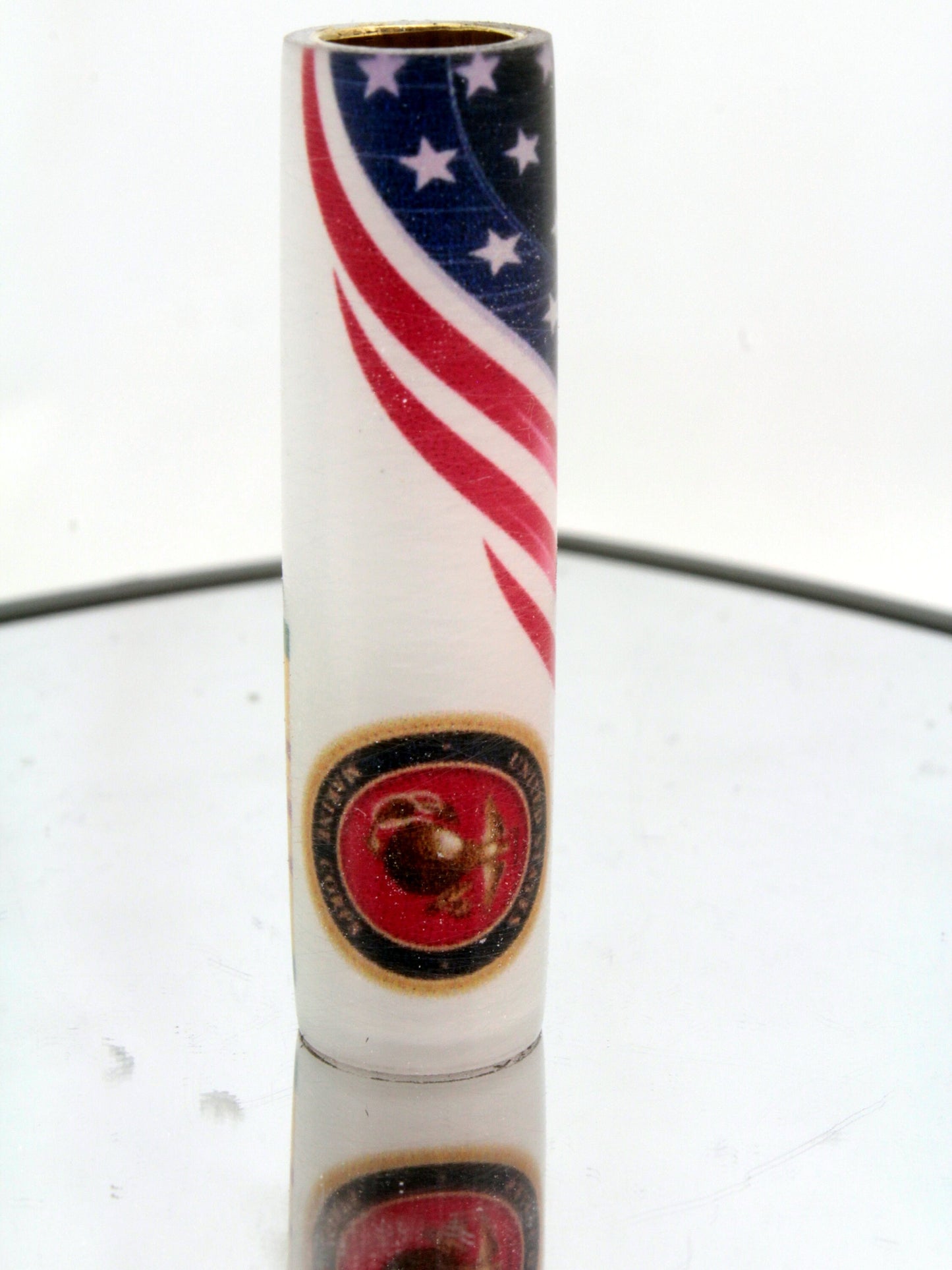 USMC Emblem US Flag - Vietnam Ribbon Sierra Style Blank - Licensed