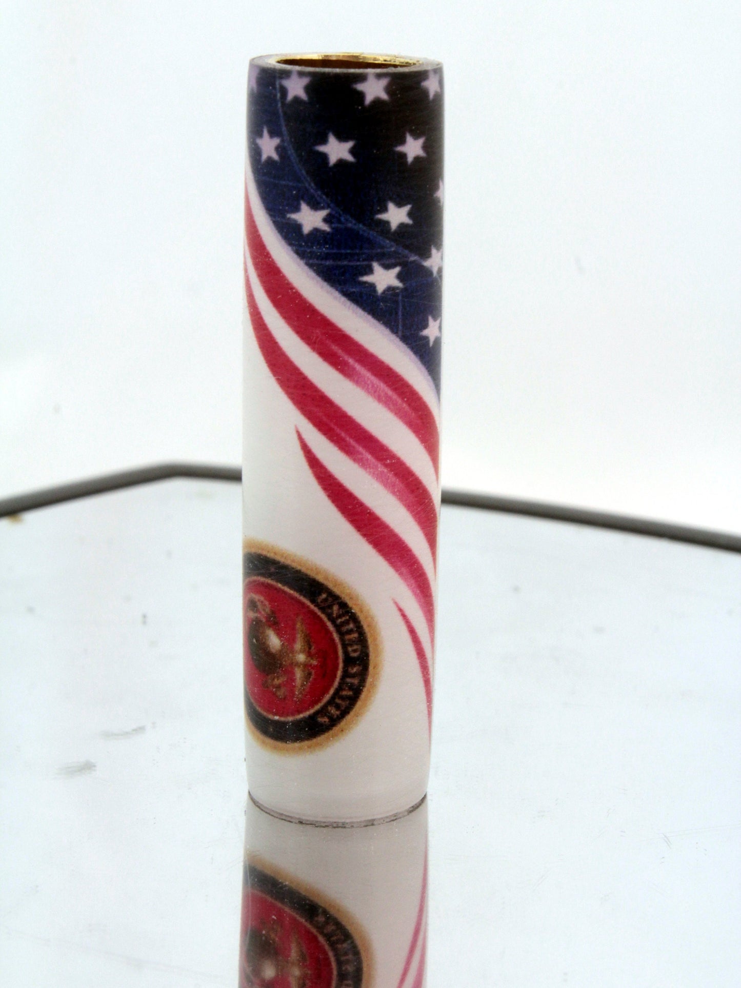 USMC Emblem US Flag - Vietnam Ribbon Sierra Style Blank - Licensed