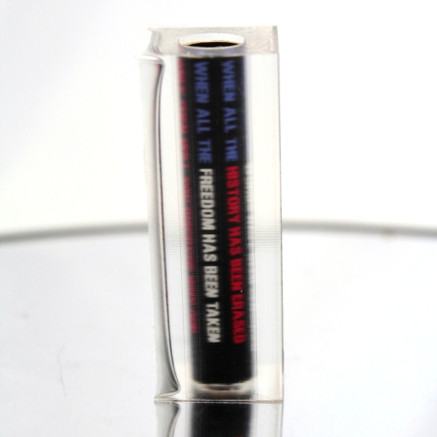 Pen Blank Support 2nd Amendment Cast Tube In- When all is Gone US Flag