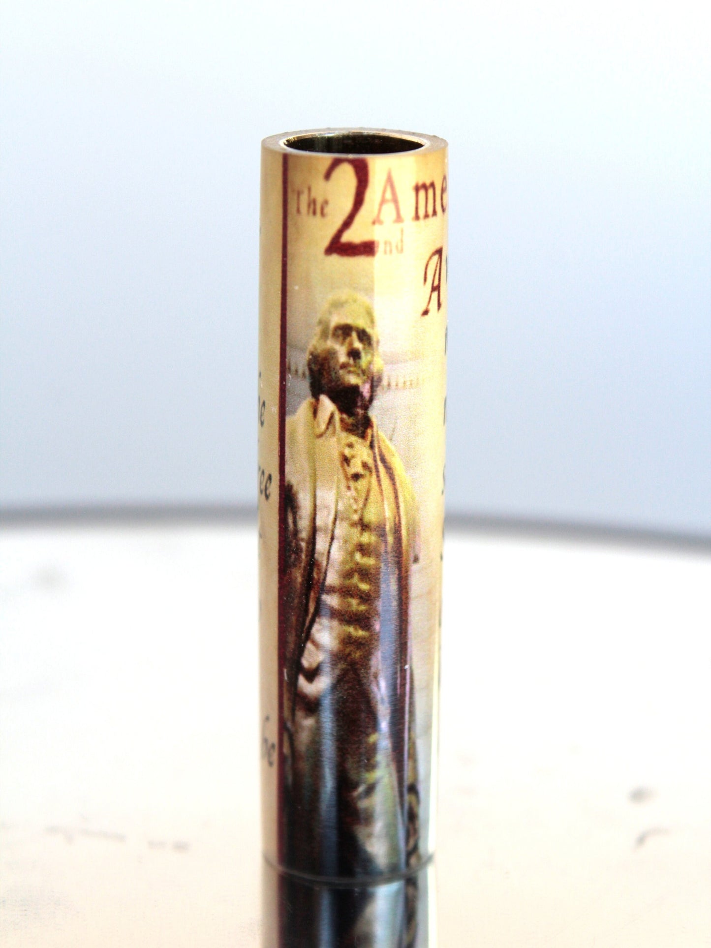 2nd Amendment Resin Pen Blank with Thomas Jefferson – Cast Tube-In for Bolt Action Pen Kits