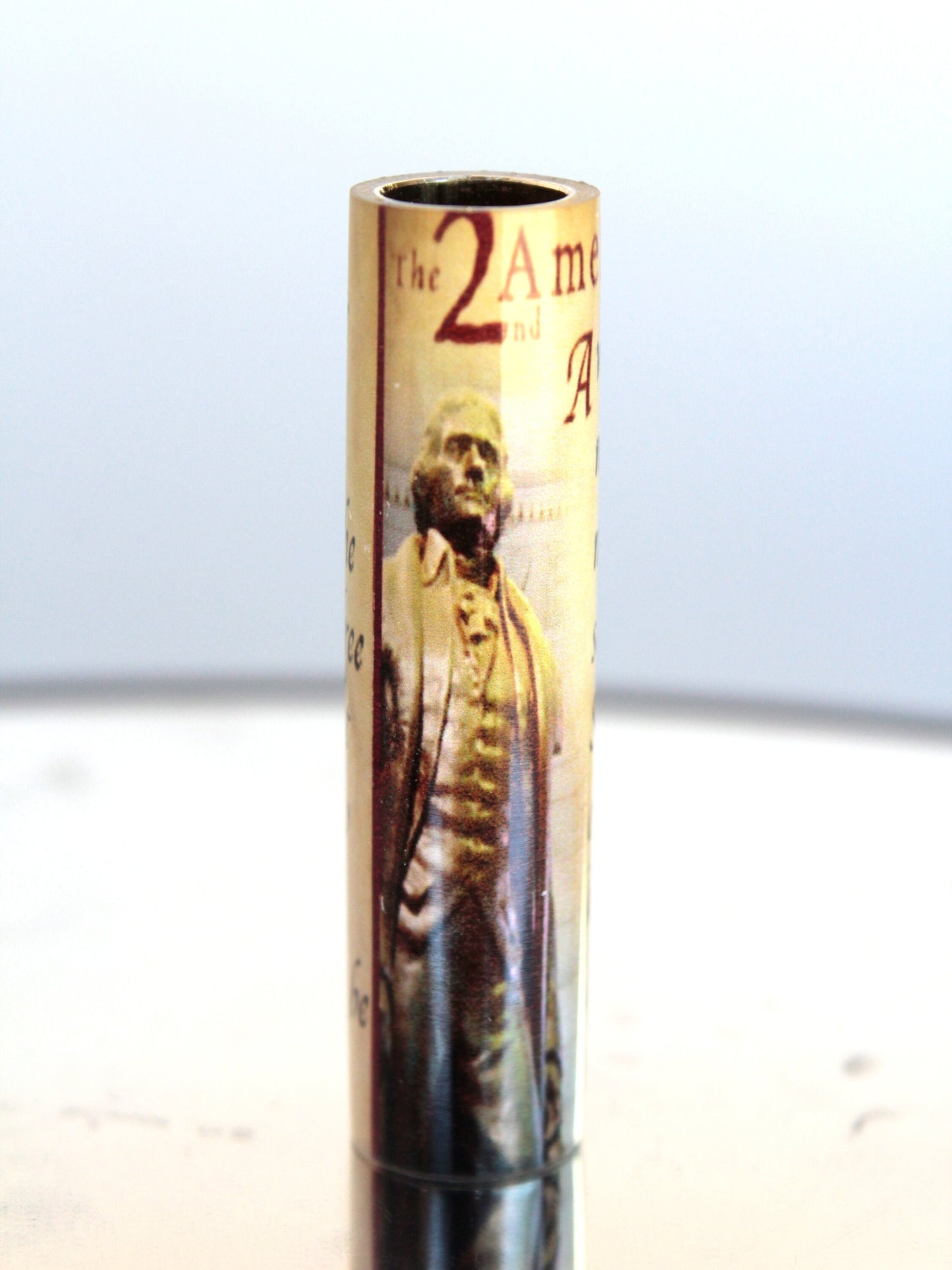 Pen Blank 2nd Amendment Cast Tube In with Thomas Jefferson