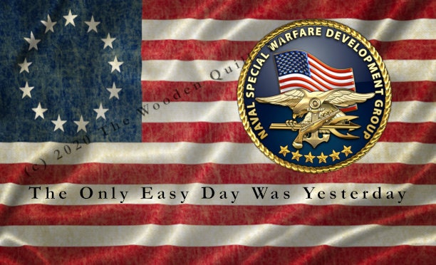 US Navy SEAL 30 Cal. Pen Blank - SEAL Emblem - Grunge Flag - Slogan - Licensed