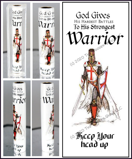 Templar Knight God's Warrior Resin Cast Pen Blank and Combo Pen Kits