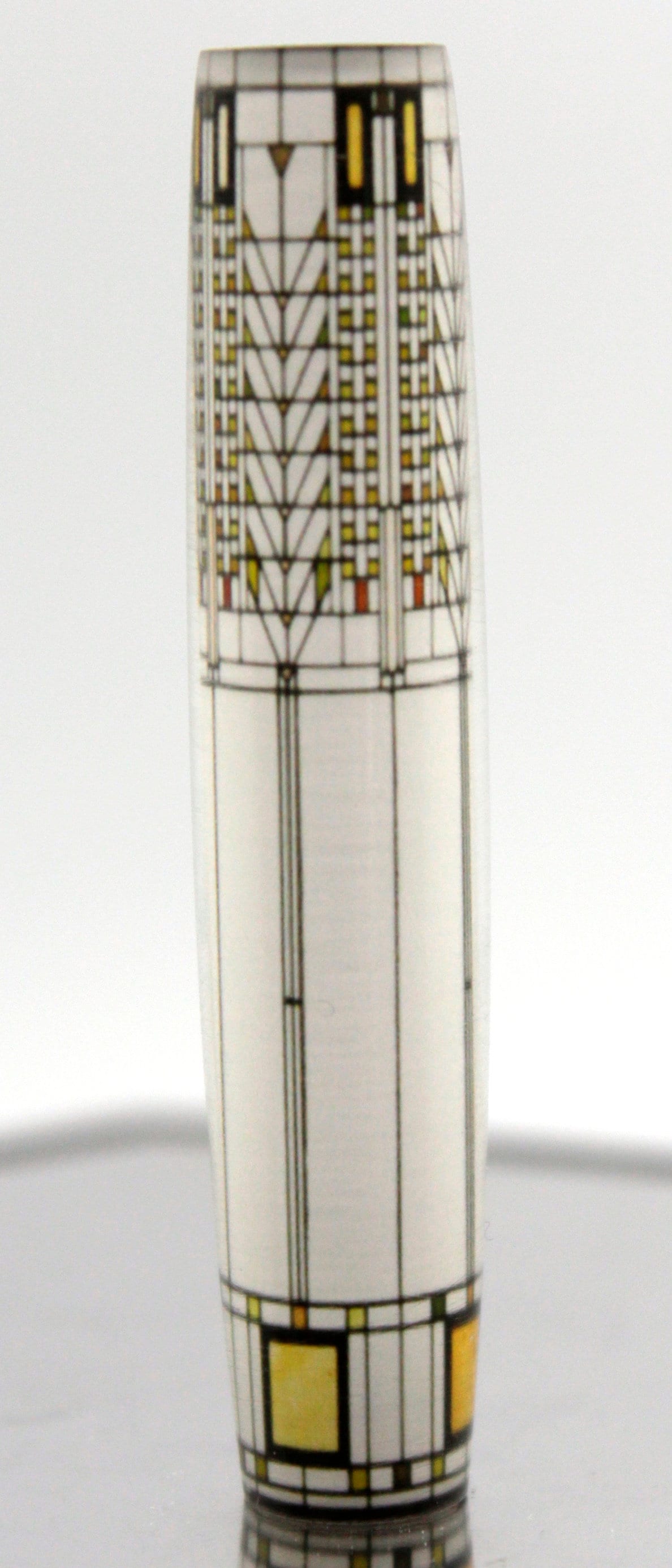 Frank Lloyd Wright - Tree of Life Stained Glass from Darwin D. Martin House Resin Cast Pen Blank for the Editor Pen Kit