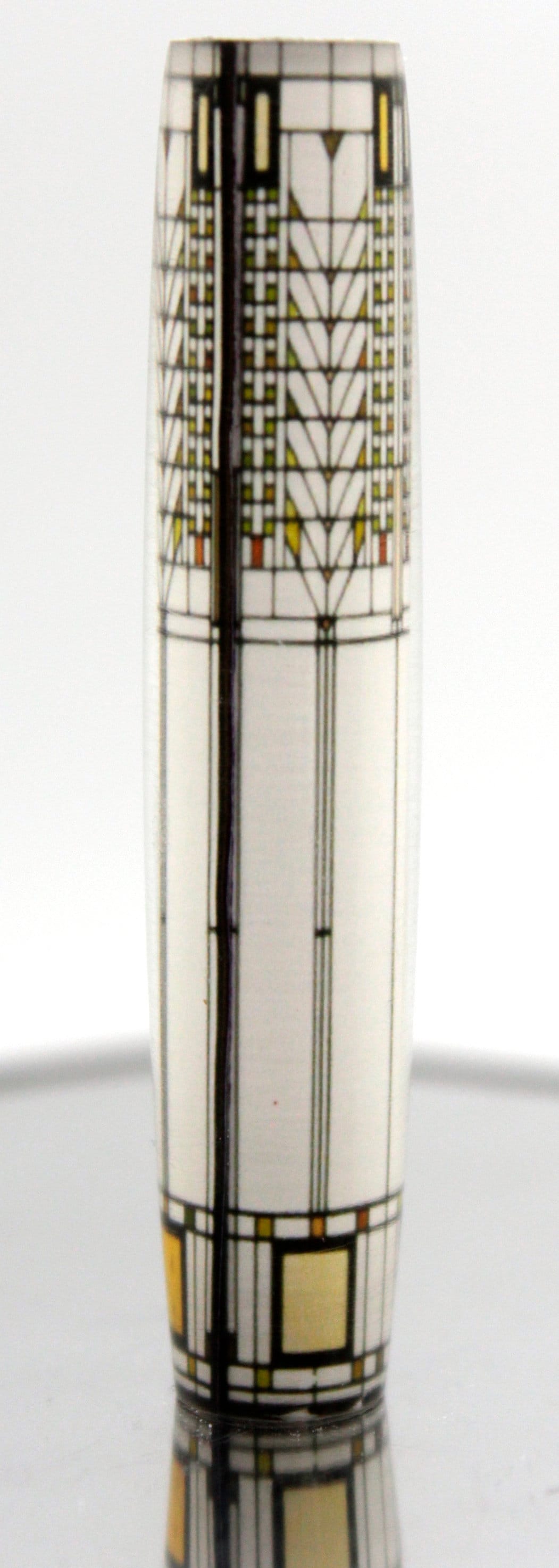 Frank Lloyd Wright - Tree of Life Stained Glass from Darwin D. Martin House Resin Cast Pen Blank for the Editor Pen Kit