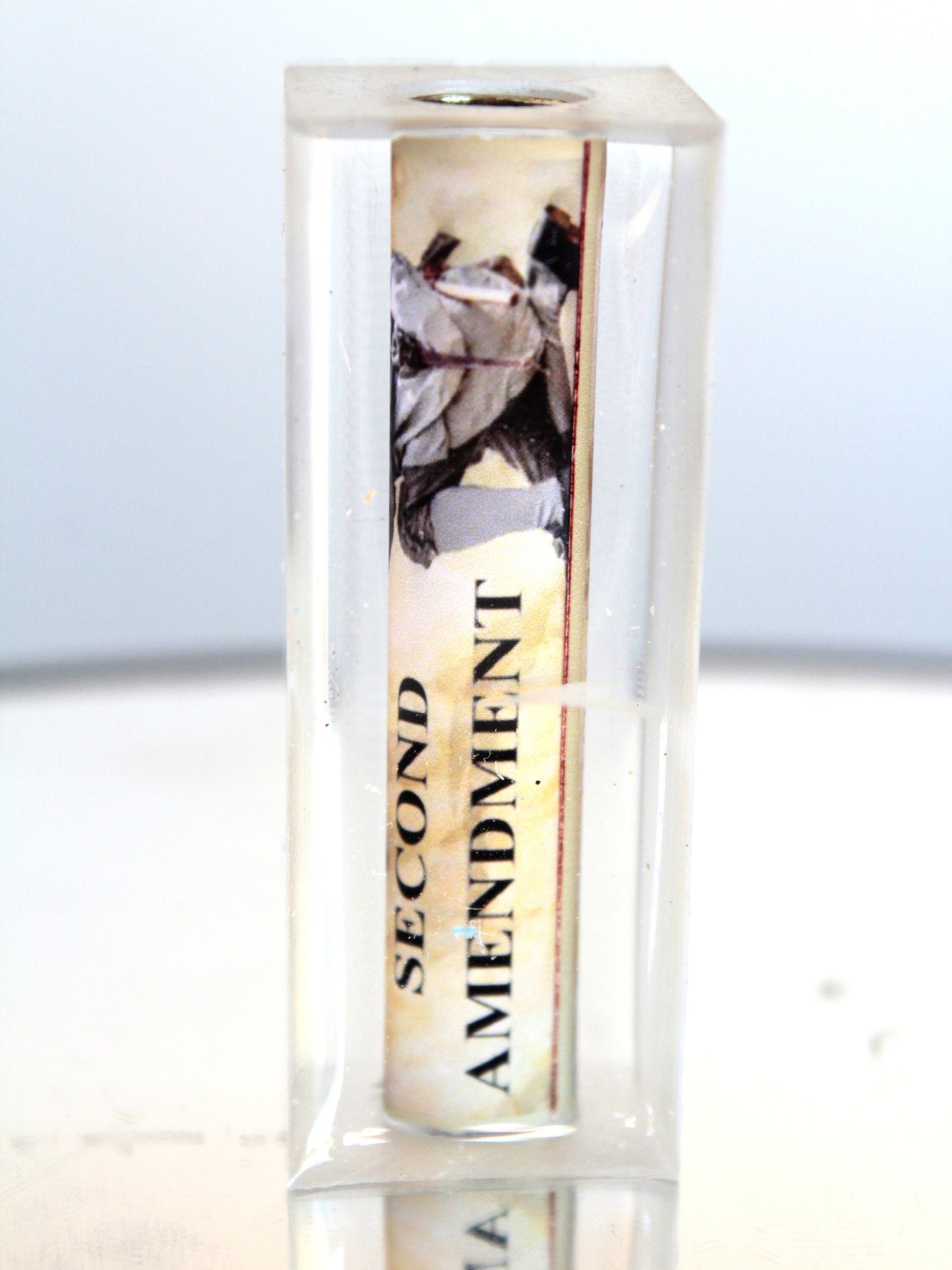 Pen Blank 2nd Amendment Cast Tube In with Kneeling Minuteman