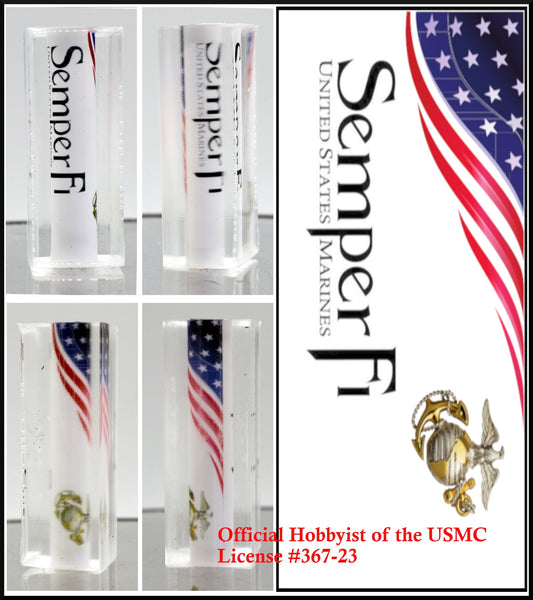 USMC Bolt Action Pen Blank Eagle Globe and Anchor Semper Fi - License #367-23