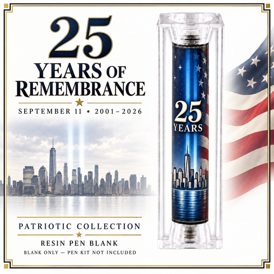 September 11 Memorial Pen Blank — 25 Years of Remembrance