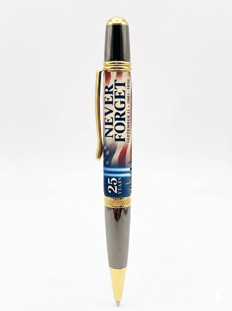 September 11 Memorial Pen Blank — 25 Years of Remembrance