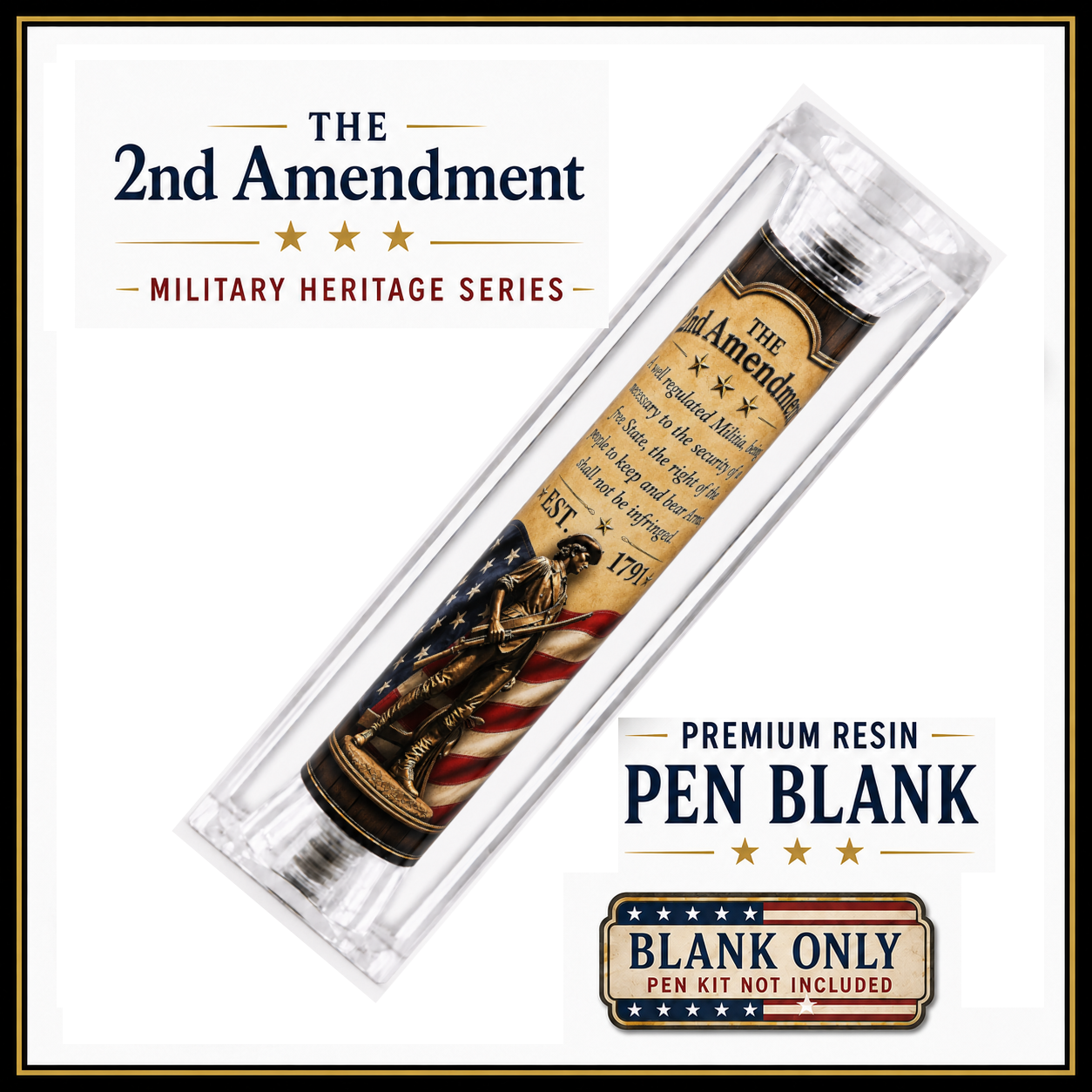 2nd Amendment Continental Soldier pen blank hero image