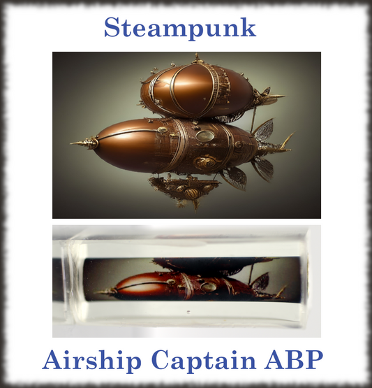 Air Ship Captain Antique Brass Steampunk Pen Blank: Chart Your Course in Style