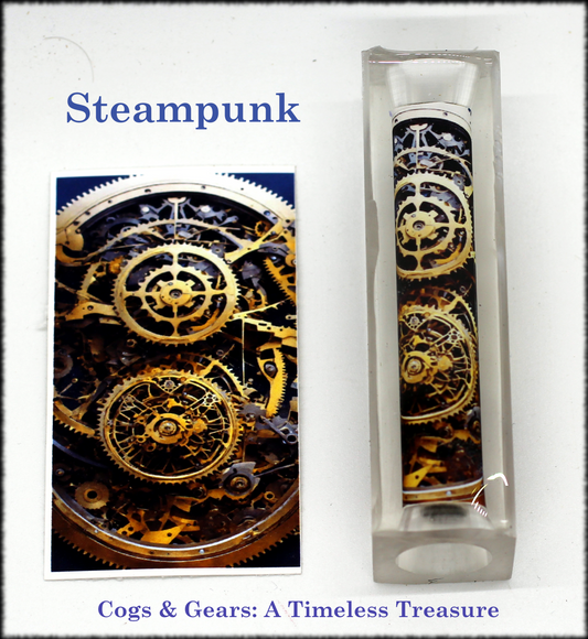 Cogs and Gears Steampunk Pen Blank: A Timeless Treasure