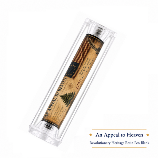An Appeal to Heaven & 13-Star Flag Resin Pen Blank