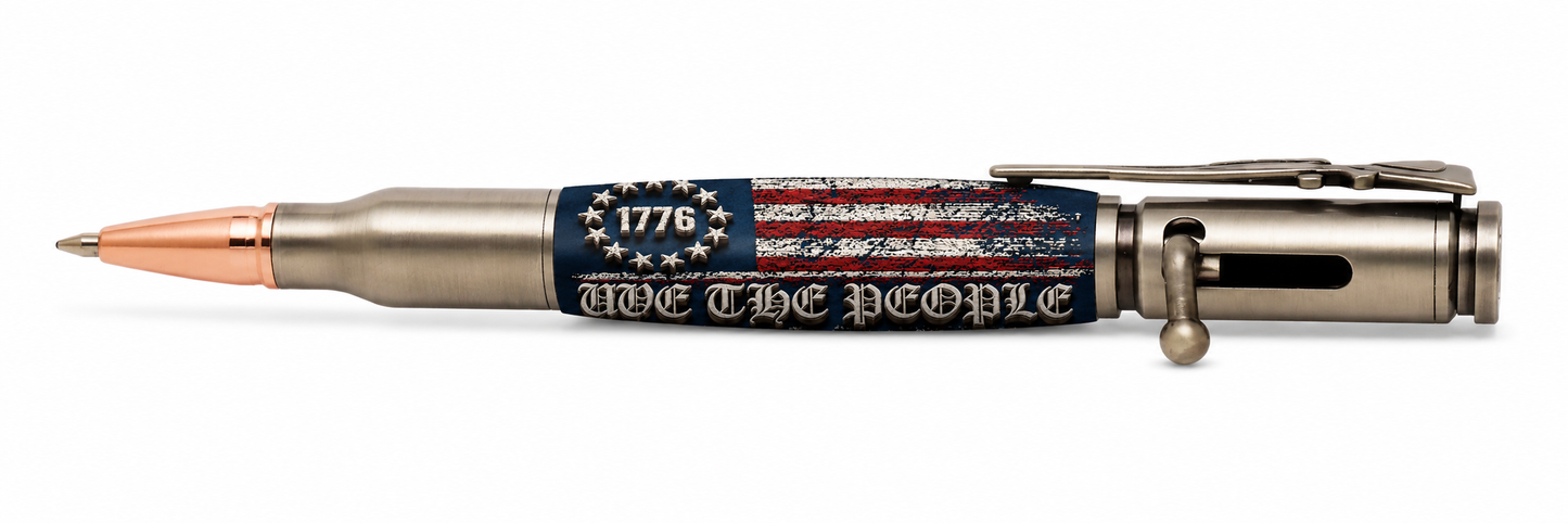 We the People 1776 American Flag Pen Blank