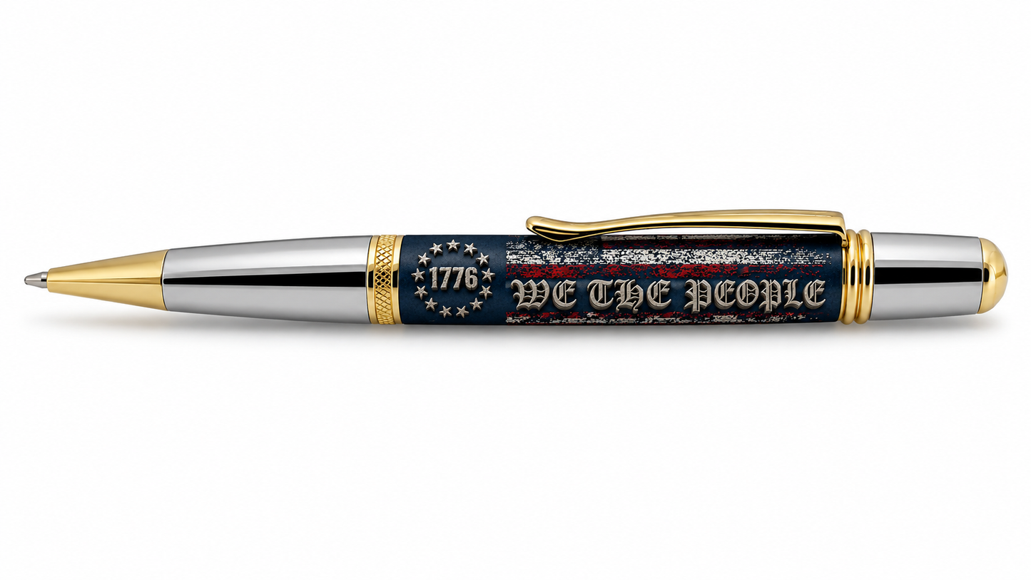 We the People 1776 American Flag Pen Blank