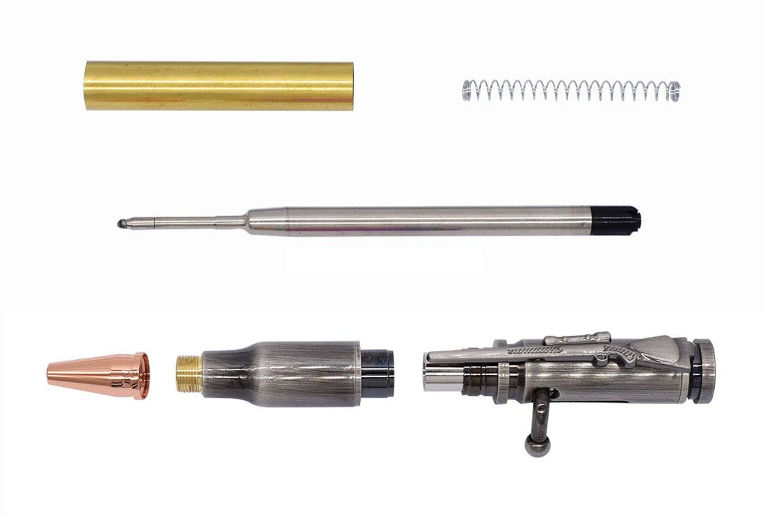 2nd Amendment Text with Continental Soldier Cast Tube In Cast Tube In for Bolt Action™ Pen Kit Bundle