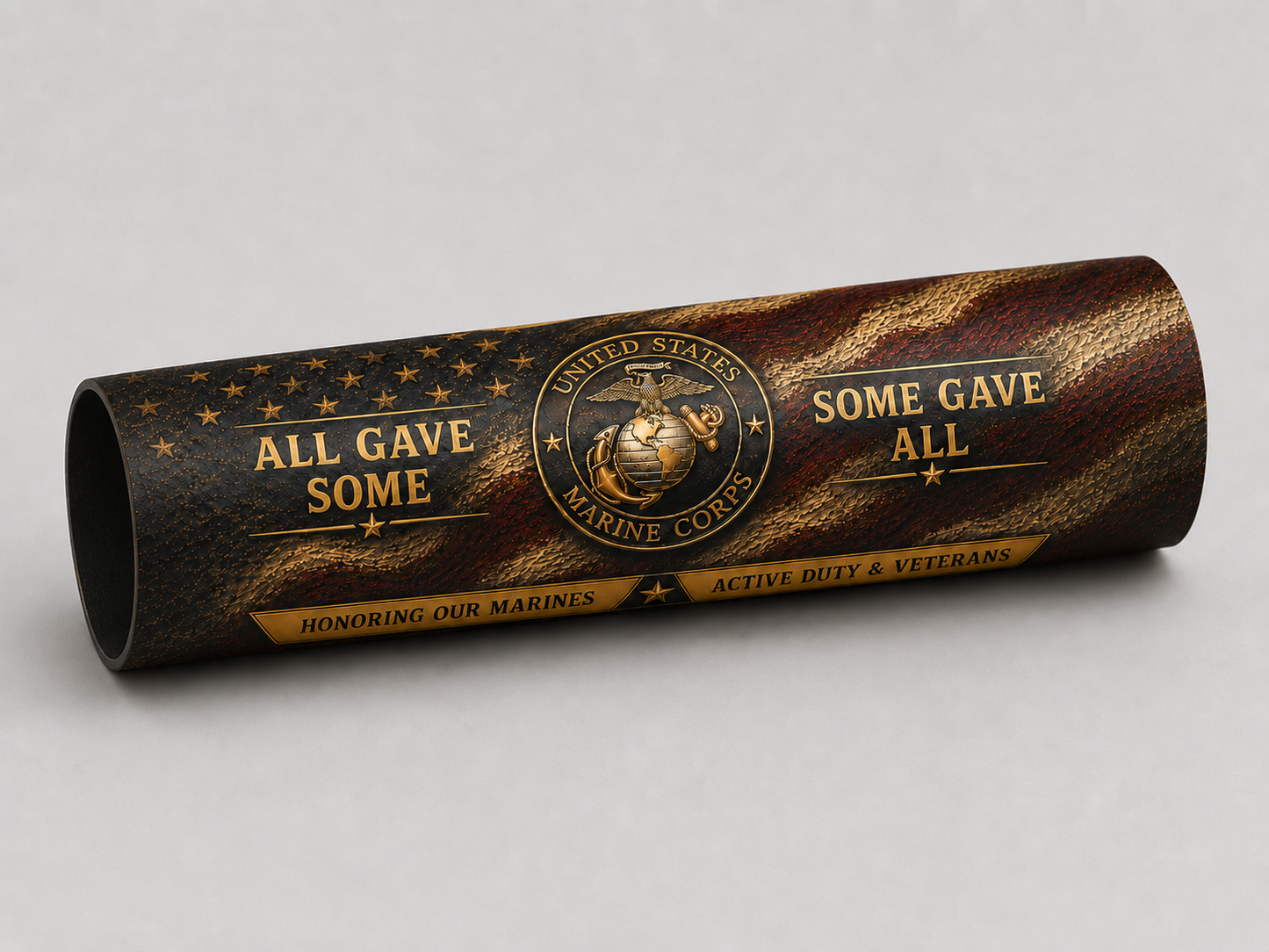 USMC Tribute Pen Blanks – Marine Corps Resin Cast Pen Blanks for Bolt Action or Sierra Kits