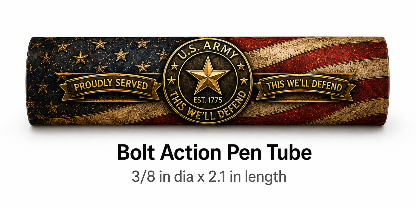 US Army Tribute Pen Blanks
