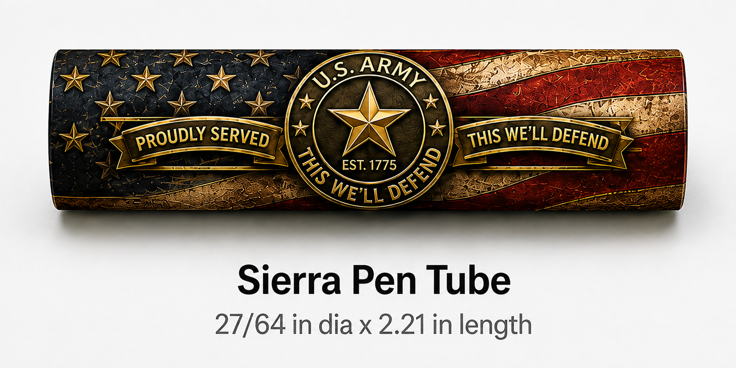US Army Tribute Pen Blanks