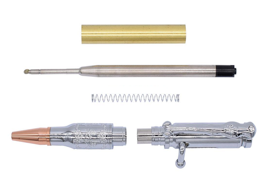 Pirate Bolt Action Pen kit - Chrome