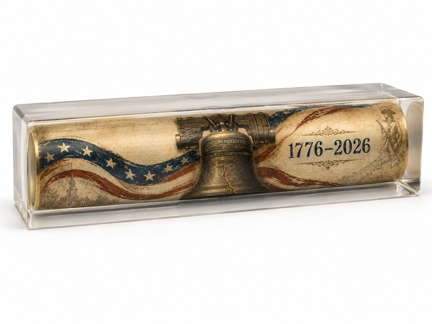Proclaim Liberty 1776–2026 Label Cast Pen Blank
