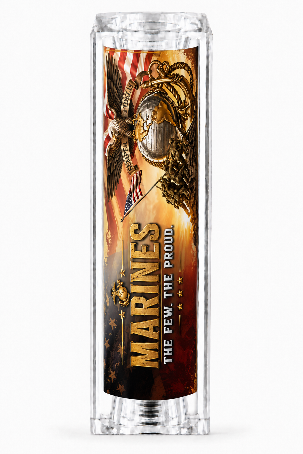 USMC Iwo Jima Raising the Flag clear resin pen blank