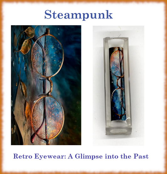 Retro Eyewear Steampunk Pen Blank: A Glimpse into the Past