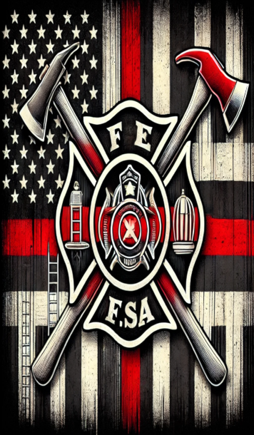 Original Digital Artwork Pen Blank Honoring Firefighters Bolt Action, EDC Soldier Click Sierra™