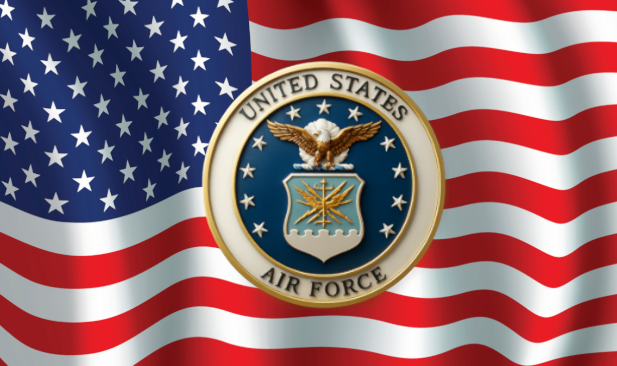 US Air Force Emblem Resin Cast Pen Blank – Licensed Old Glory Patriotic Pen Making Supply