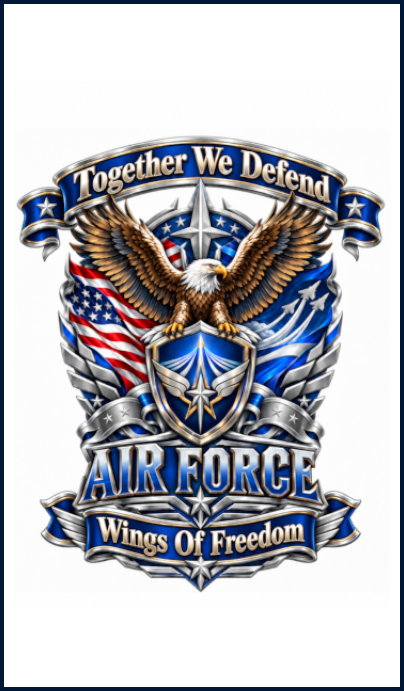 US Air Force Wings of Freedom Dual Banner resin pen blank