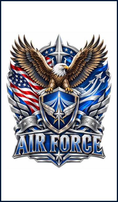 US Air Force Wings of Freedom Crest Only resin pen blank