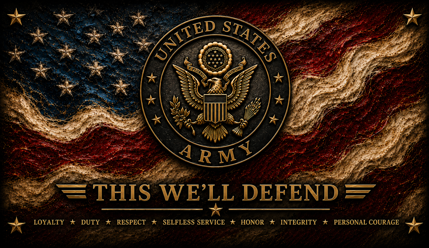 US Army Tribute Pen Blanks