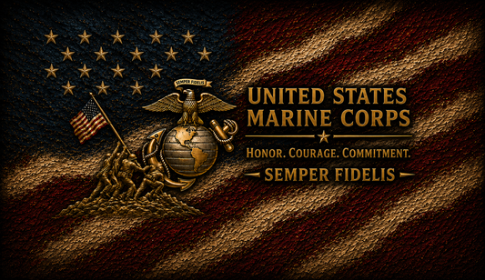 USMC Tribute Pen Blanks – Marine Corps Resin Cast Pen Blanks for Bolt Action or Sierra Kits