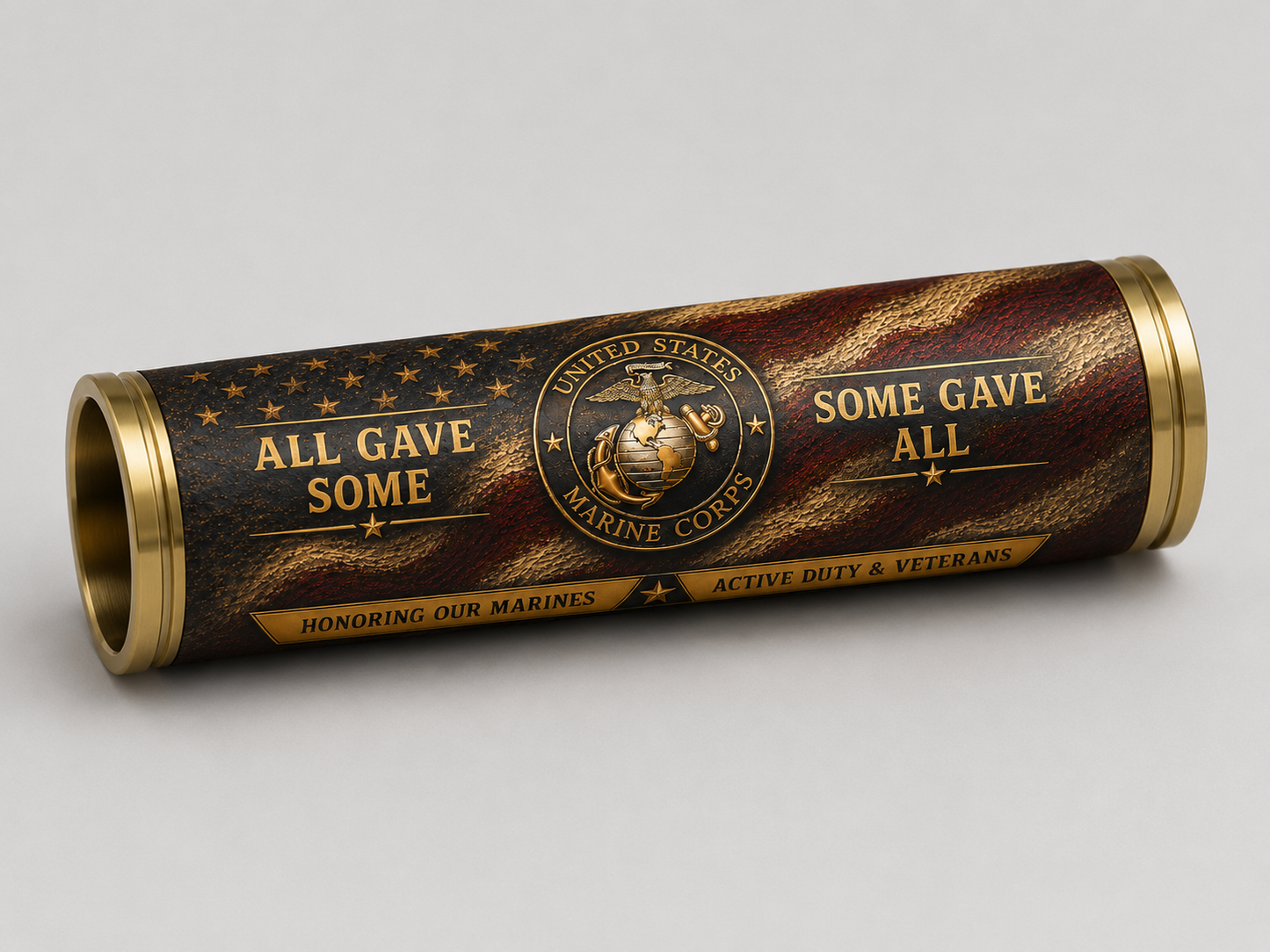 USMC Tribute Pen Blanks – Marine Corps Resin Cast Pen Blanks for Bolt Action or Sierra Kits