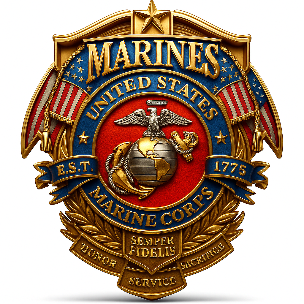 Updated and Enhanced USMC Emblem Custom Decal - Bolt Action Style Blank